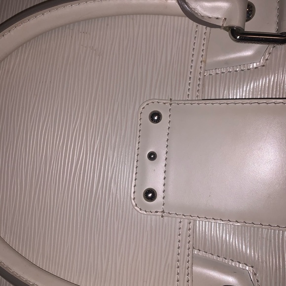 AUTHENTIC Louis Vuitton ivory bag purse bowling - Picture 12 of 15